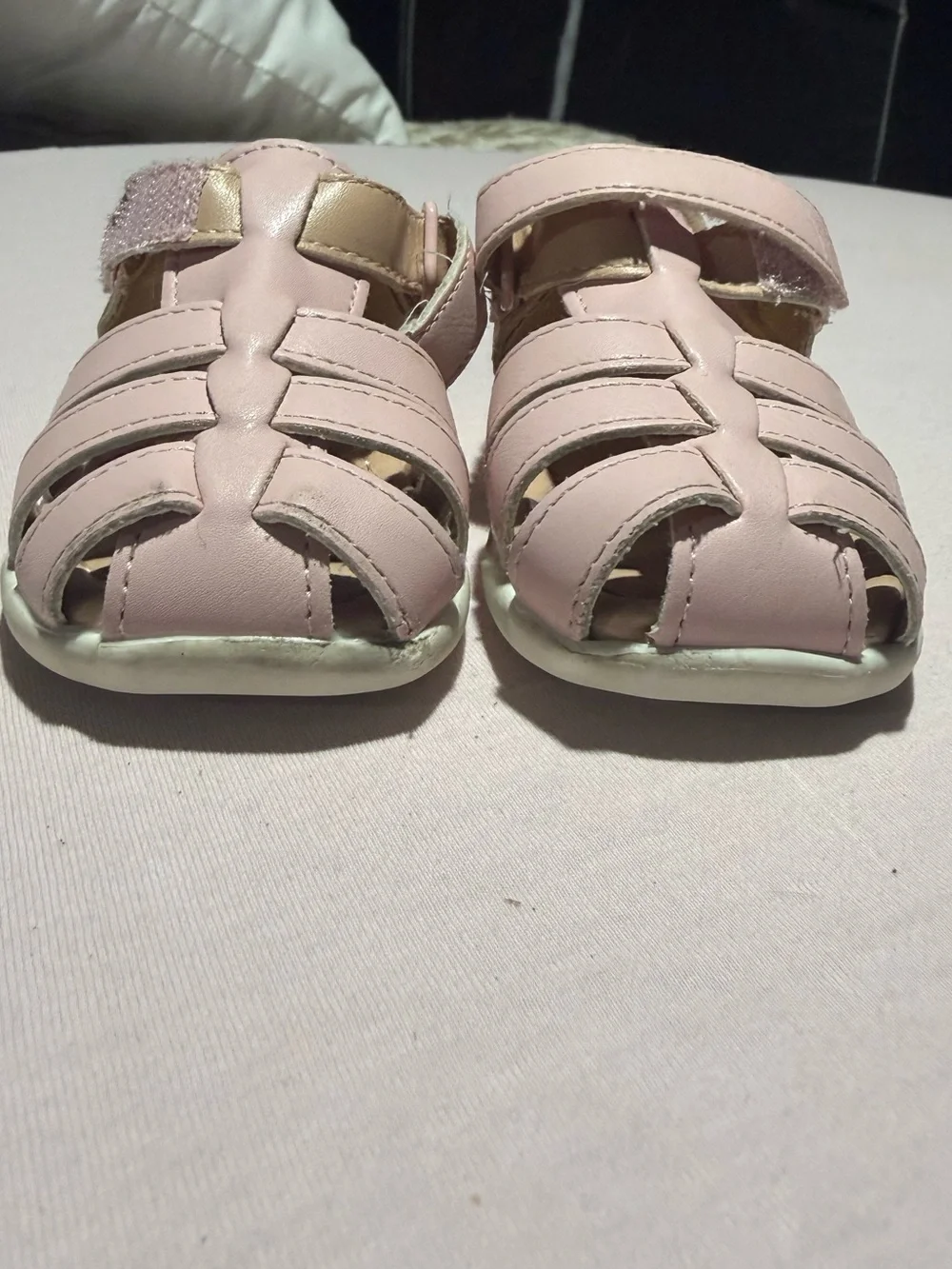 Baby Girls First Steps Fisherman Sandals - size 3